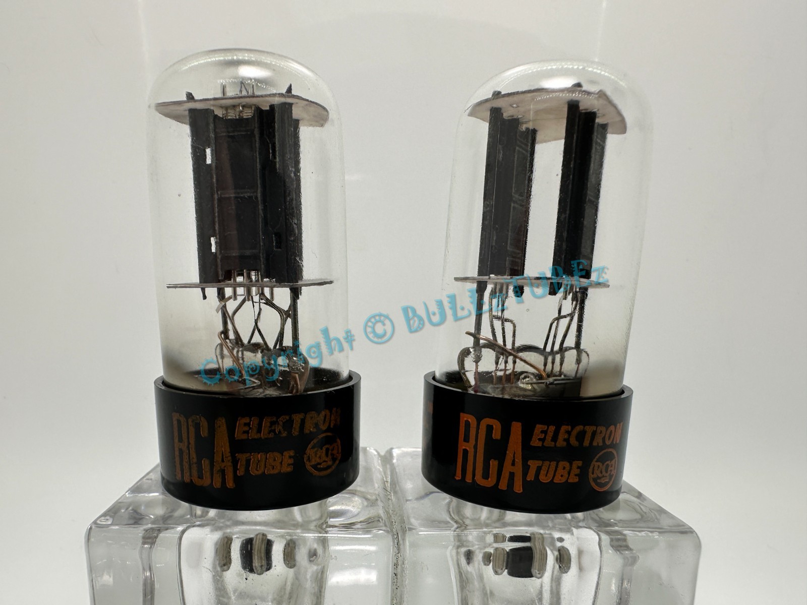 RCA 6SN7GTB Staggered Black Plate Tubes PLATINUM MATCHED on AT1000 – TESTS NOS
