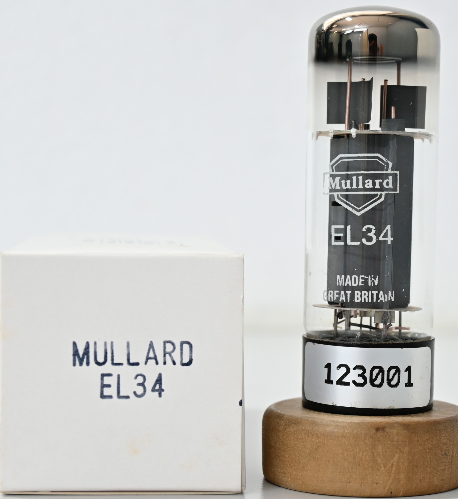 Mullard EL34 Welded Grey Plate Made in Great Britain Amplitrex Tested Qty 1 Pc