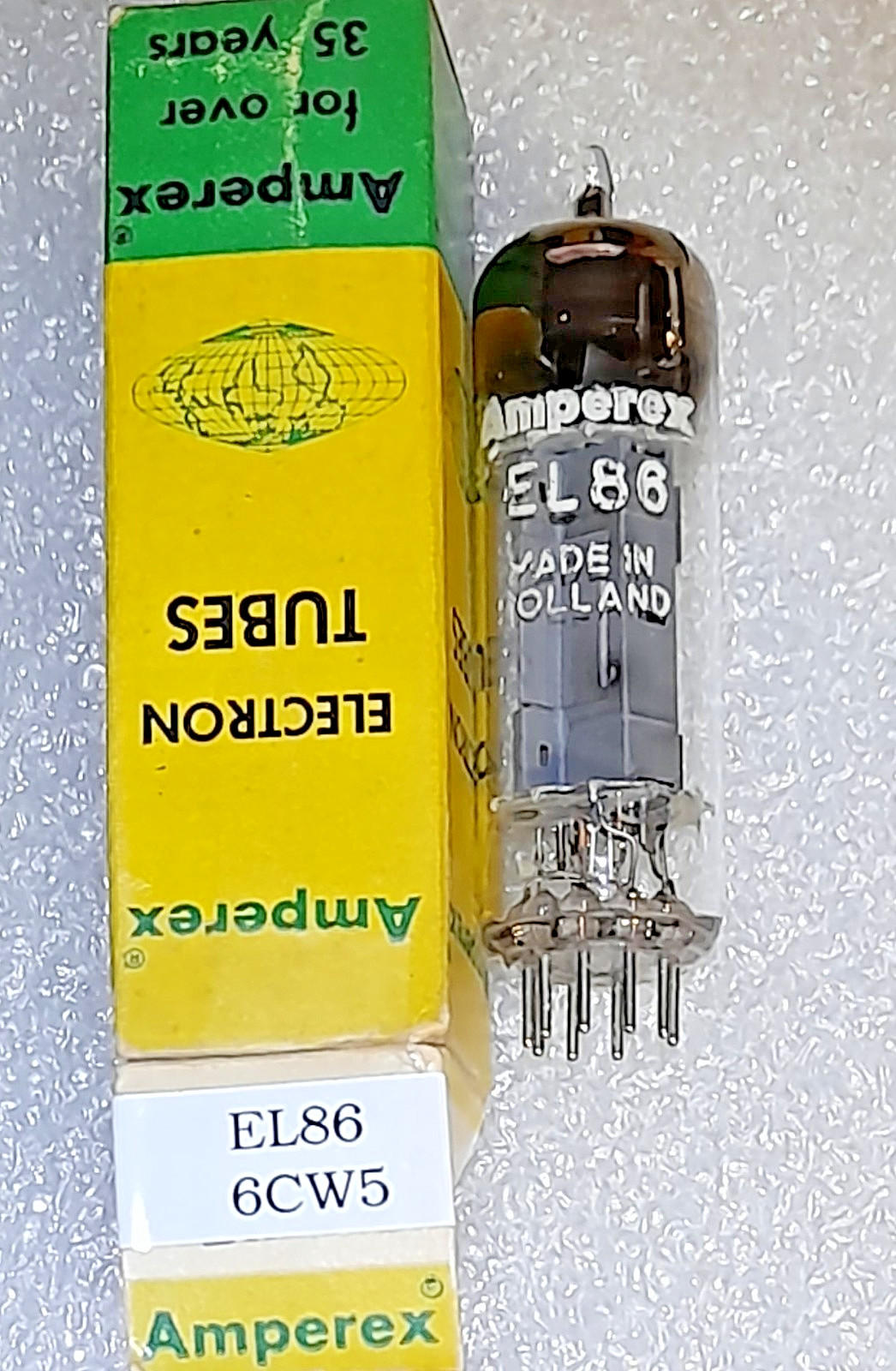 EL86 6CW5 Amperex Vacuum Tube, Heerlen, TV-7D Tested – will combine shipping