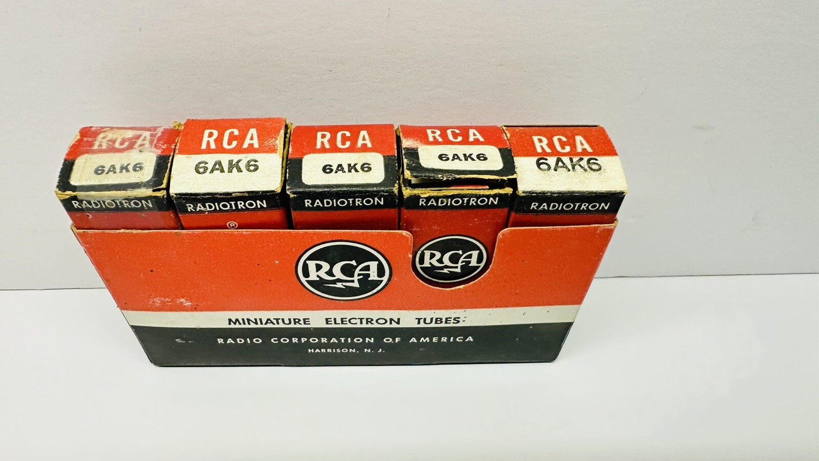 Vintage Set Of 5 RCA 6AK6 Vacuum Tubes