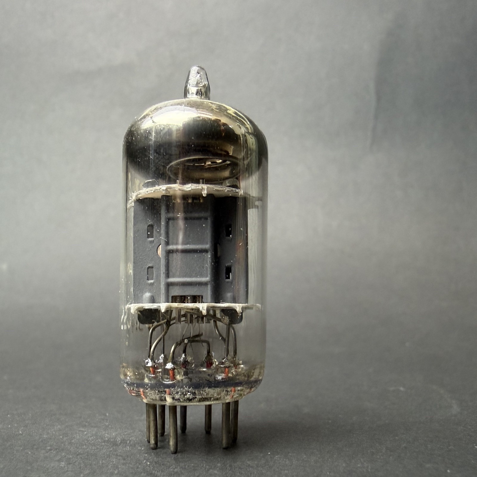 1965 12AU7 ECC82 Amperex Tube Bugle Boy Gray Plate O Getter TV7 Test NOS EAU7-3