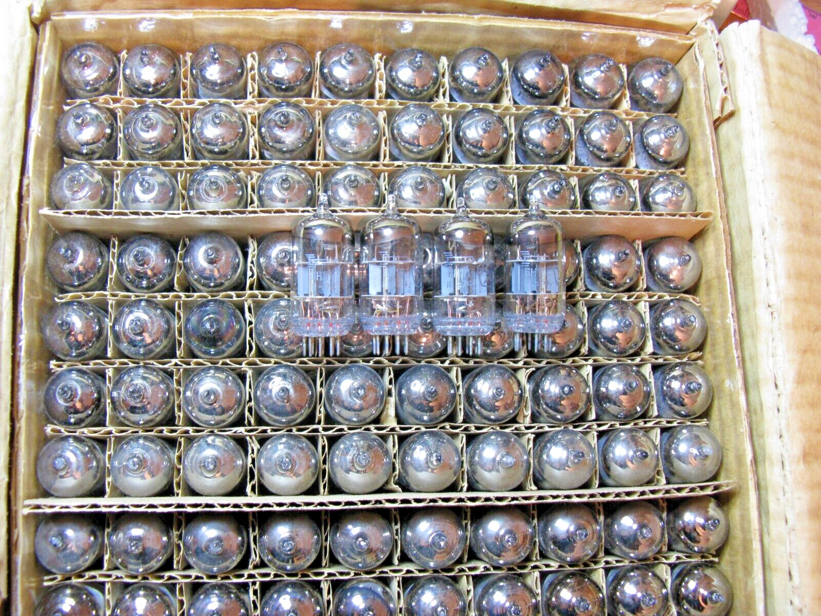 4 Pcs 6N1P 6N1 (6Н1П) Voskhod Same Date 1970’s double triode tubes NEW