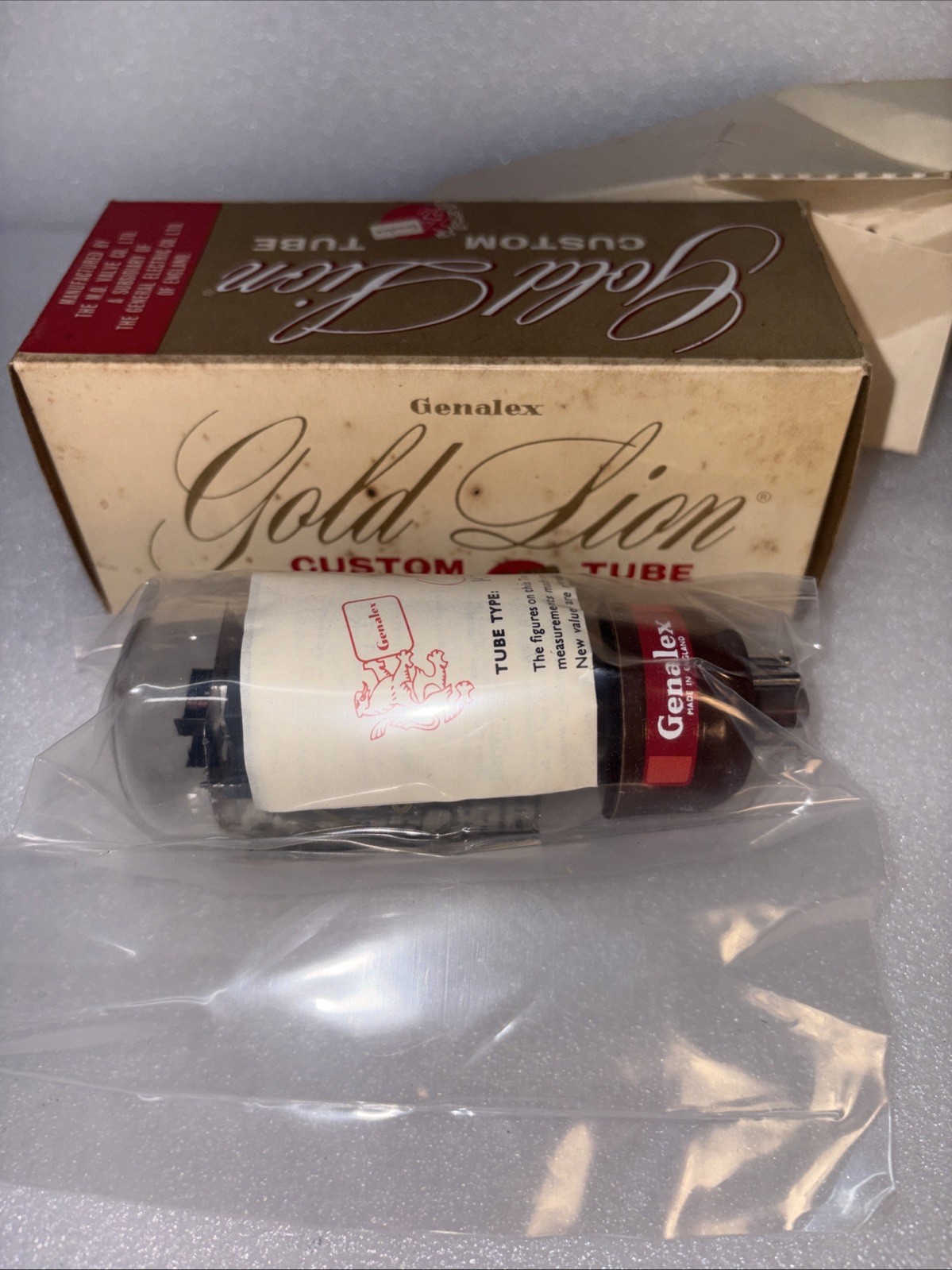 Genalex Gold Lion KT66 Vacuum Tube Vintage NEW IN SEALED CONTAINER NEVER USED