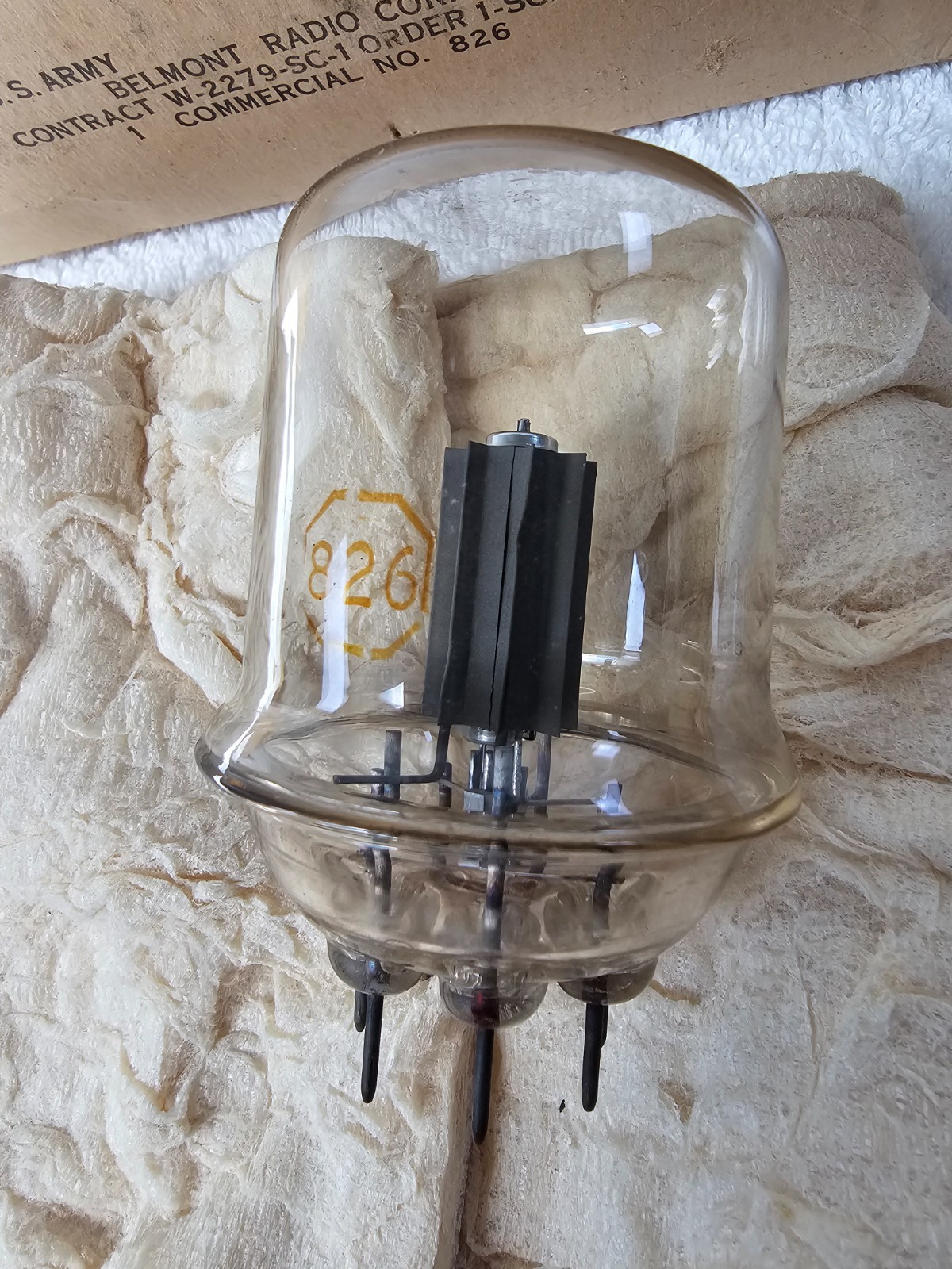 Vintage RCA 826 Vacuum Tube 7-Pin Transmitting Triode Ham Radio Untested