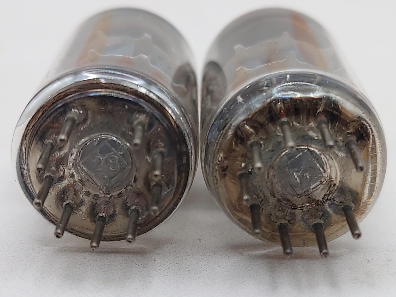 Telefunken PCC88 O-getter Matched Pair ◇ Bottom – W. Germany ’58/’59 – Near NOS