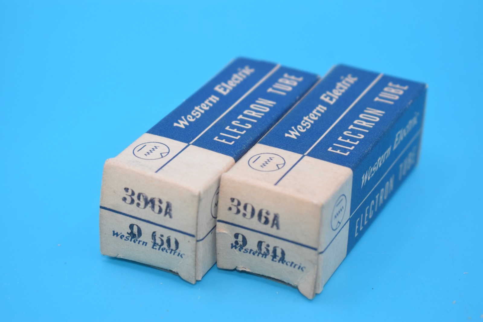 NOS Matched Pair – Western Electric 396A Vintage Tubes – TV7 Tested++