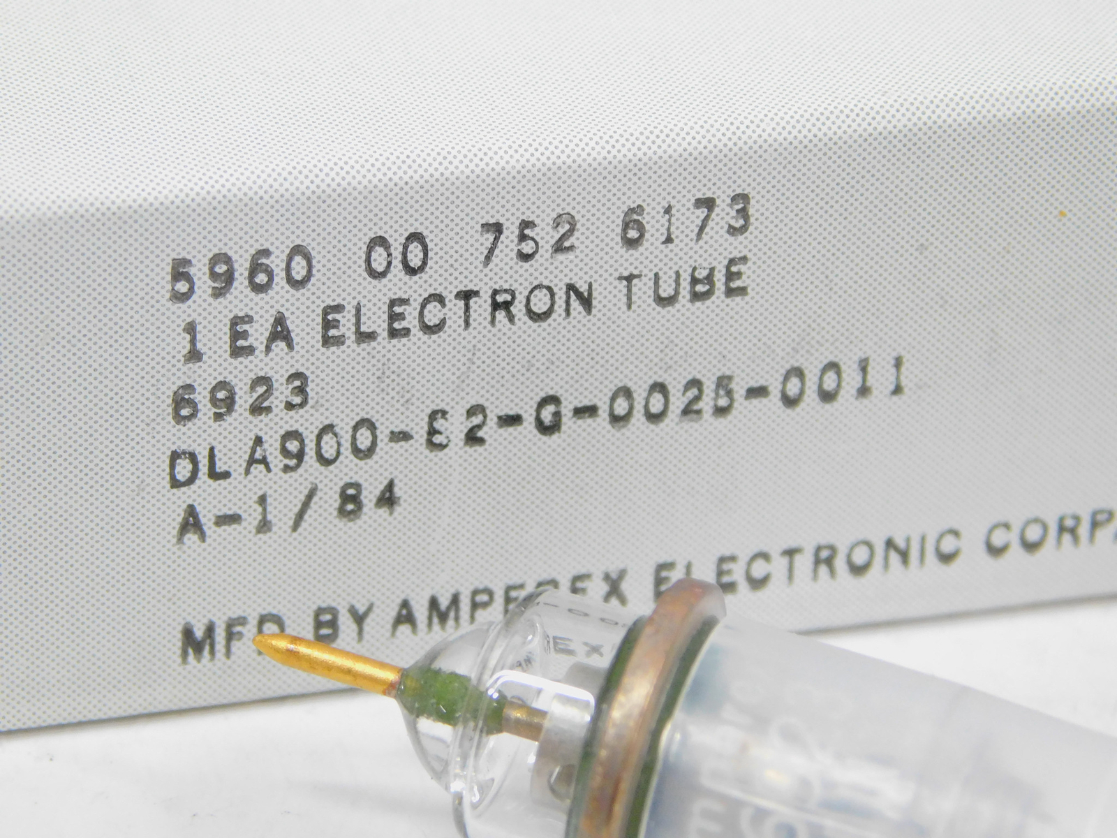 Amperex 6923 EA52 Vintage NOS Gold Pin Vacuum Tube (several available)