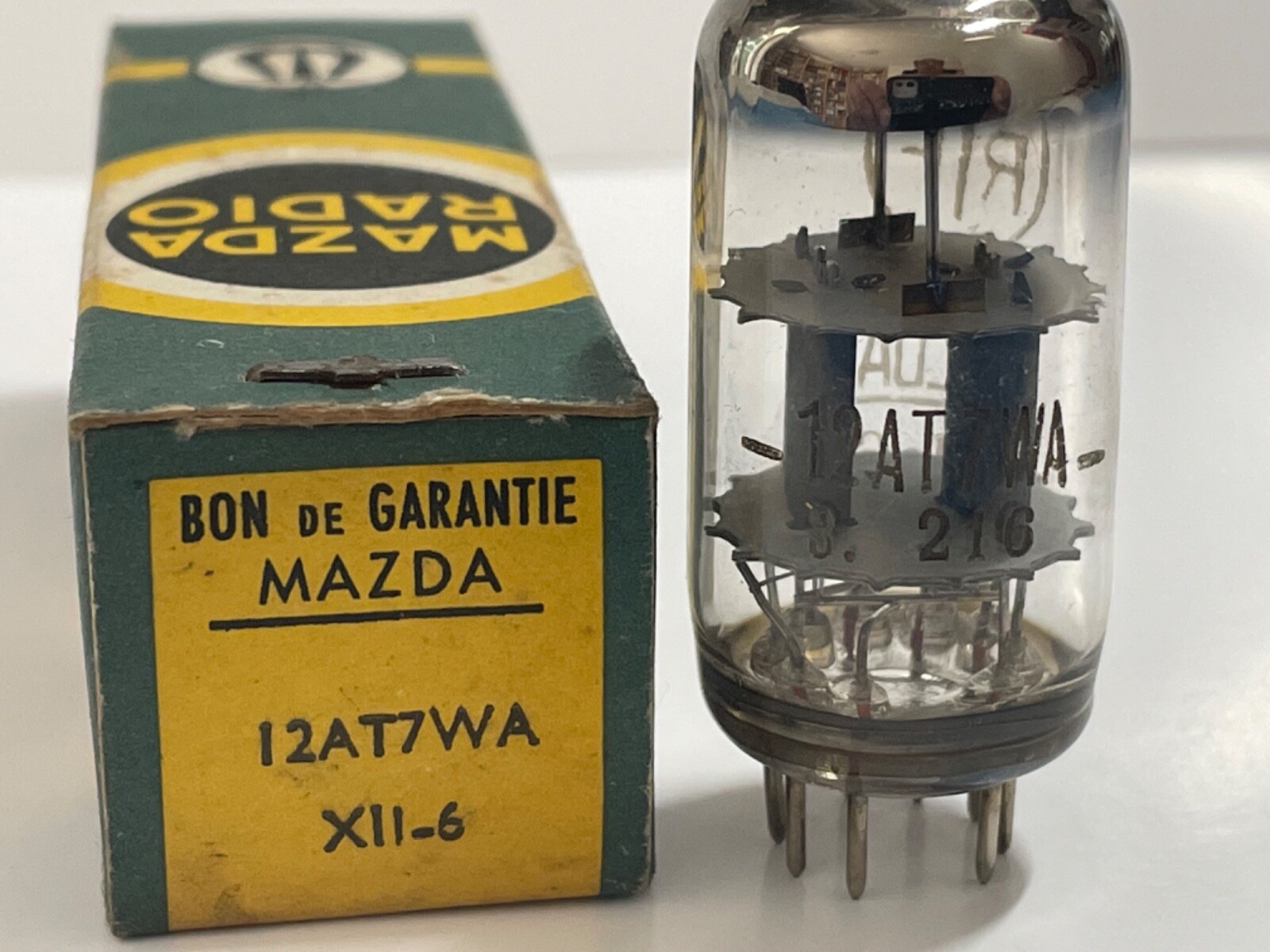ULTRA RARE SEALED MAZDA ECC801S tube 12AT7WA 110% 112% AMPLITREX