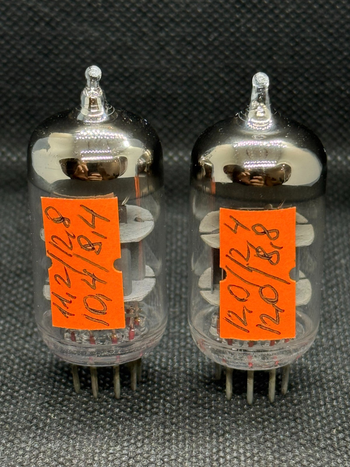 2x 6N23P Rocket (E88CC ECC88 6922) SWGP Single Wire Grey SHIELD 1972 Matched