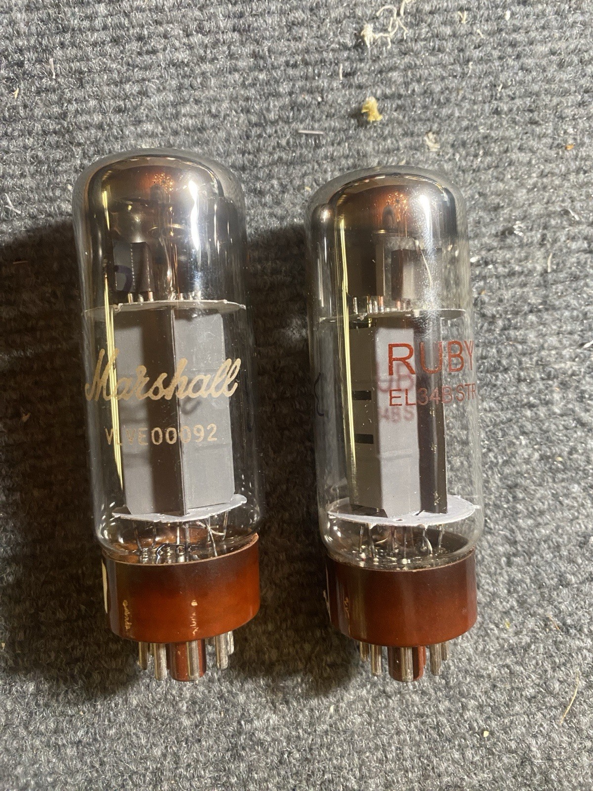 Maxi-Matcher Tested Matched Pair Ruby EL34BSTR Shuguang EL34 Tubes Strong