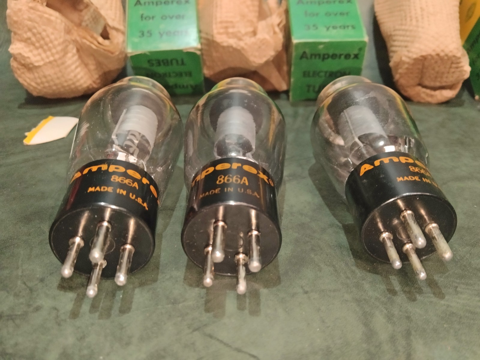 VINTAGE 866A NIB ELECTRON TUBES RCA AMPEREX CETRON 9 UNITS LOT #2 MADE IN USA