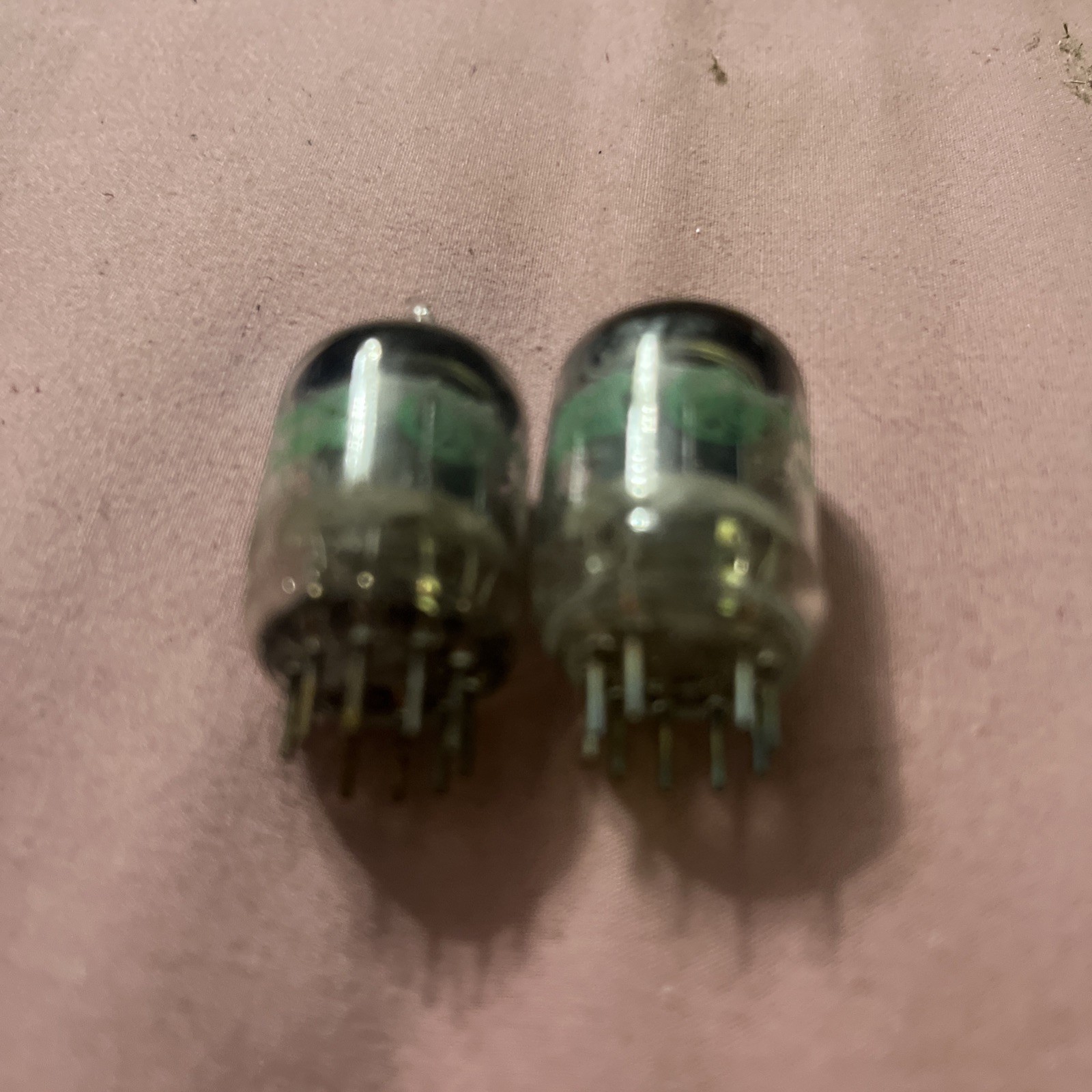 JAN 5670W GE PAIR 2 VACUUM TUBE GUITAR AMP RADIO PART