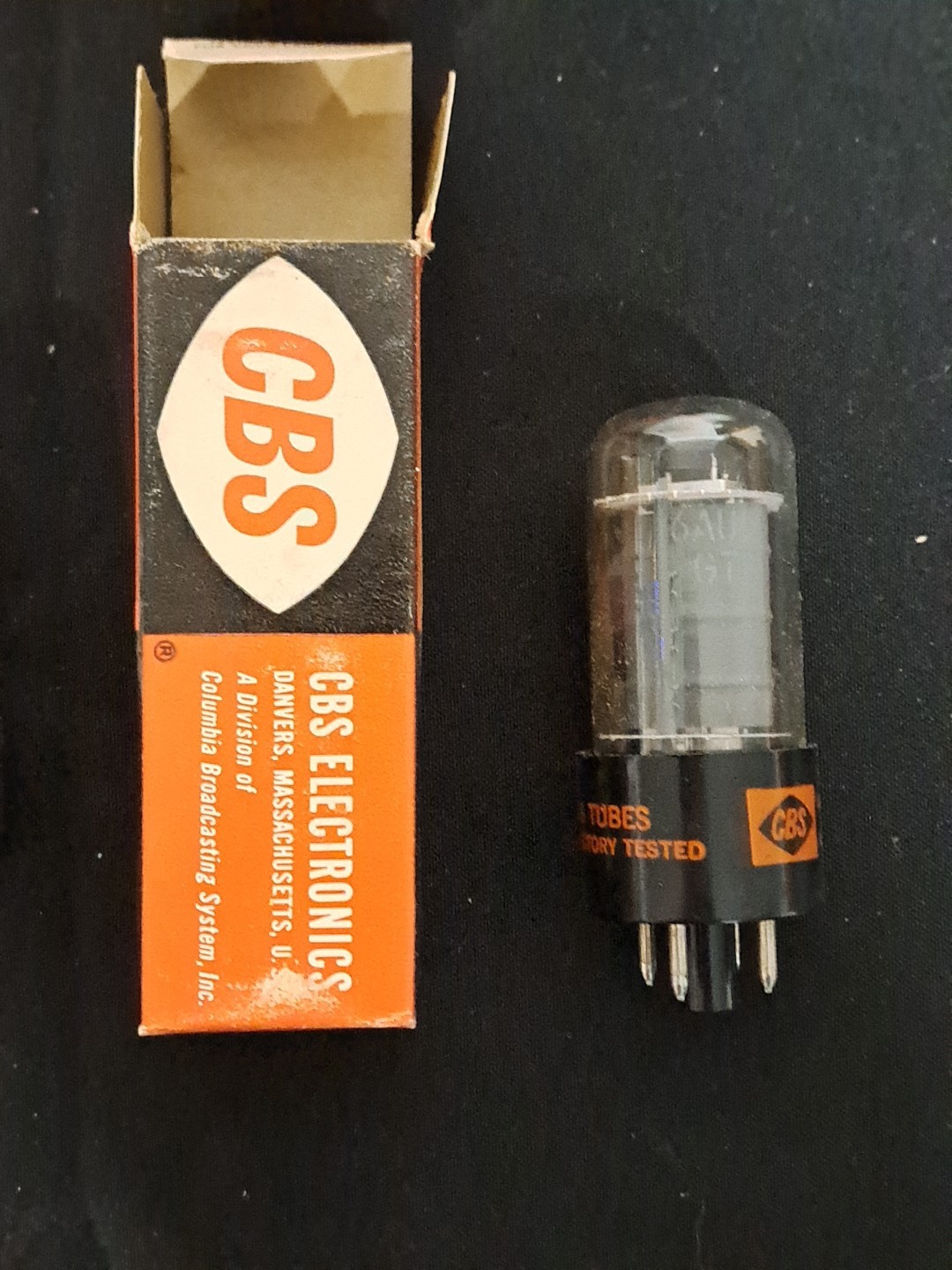 4 Vtg CBS 6AU5GT Electron Vacuum Tube All 4 Tested Very Strong Buying Singularly