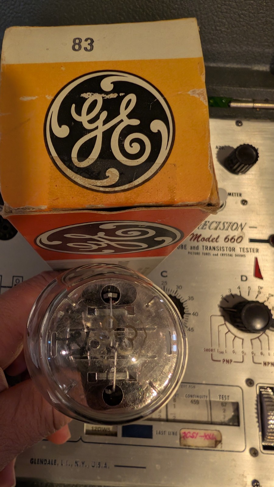 General Electric Type 83 Vacuum Tube tested strong! NOS