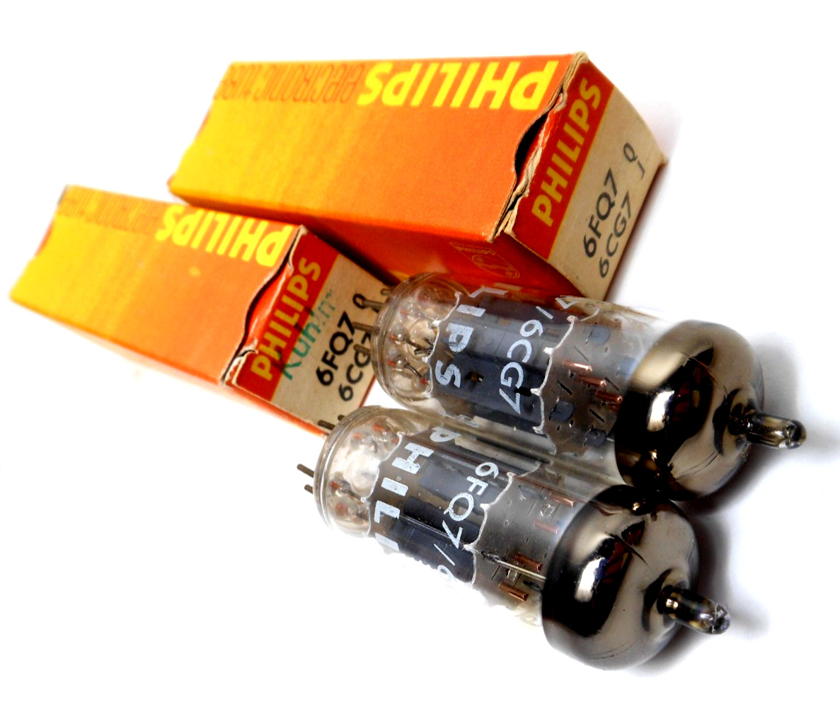 Matched PAIR NOS Matsushita Japan (Mullard) 6CG7 6FQ7 Tubes Marantz 8B Leben