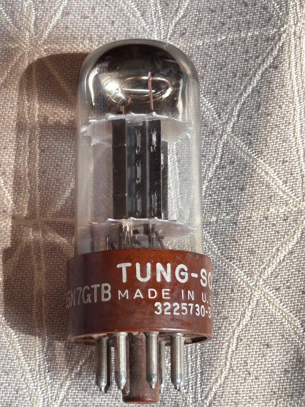 VINTAGE TUNG-SOL 6SN7GTB VACUUM TUBE USA TESTED EXCELLENT STRONG HI-FI