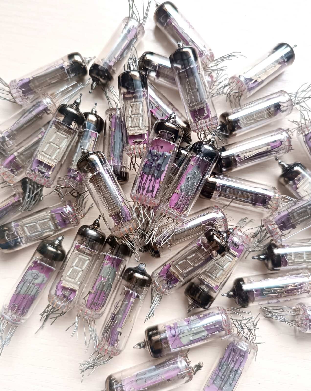 10 pcs IV-6 VFD Tube DIGIT DISPLAY NIXIE CLOCK luminescent indicator USED #1