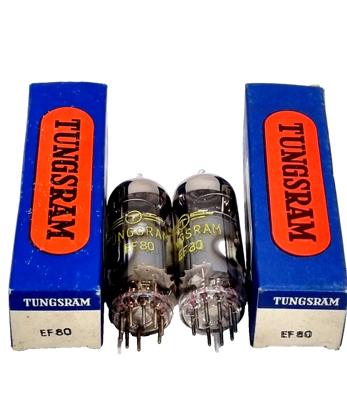 EF80/6BX6/Z719/8D6 TUNGSRAM PENTODE RF/IF TUBE / Lot of 2Pcs.