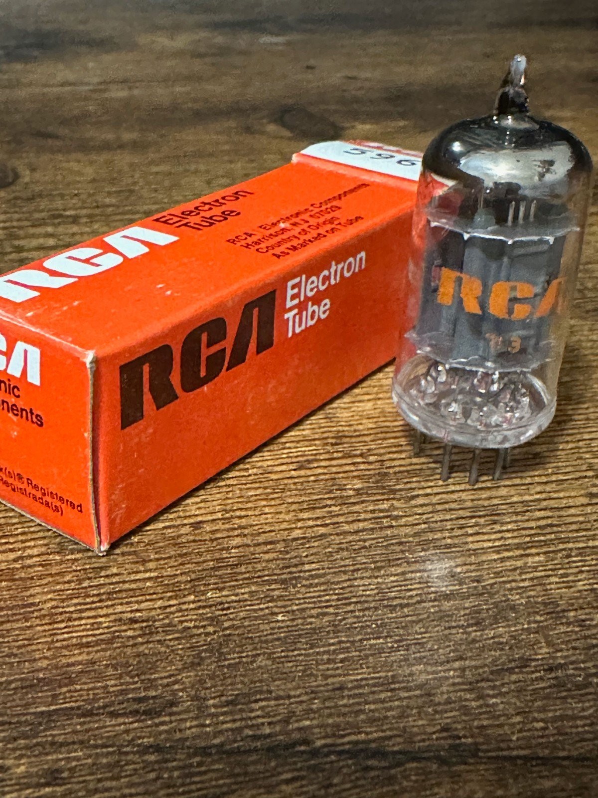 RCA 5963 12AU7 Vacuum Tube NOS Tested Strong Vintage USA Black Plate Audio Amp