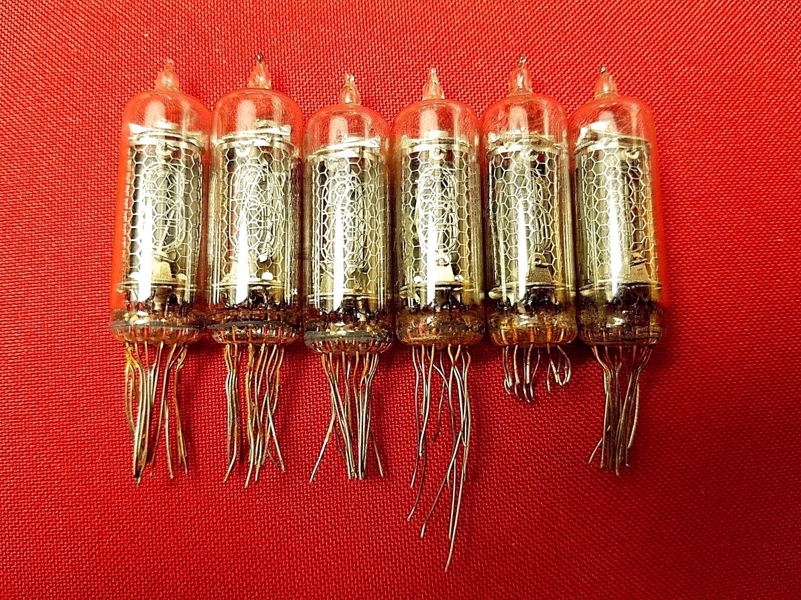 IN-16 IN16 Nixie Tube ussr vintage lamp for clock BIG GRID RARE USED TESTED 6pcs