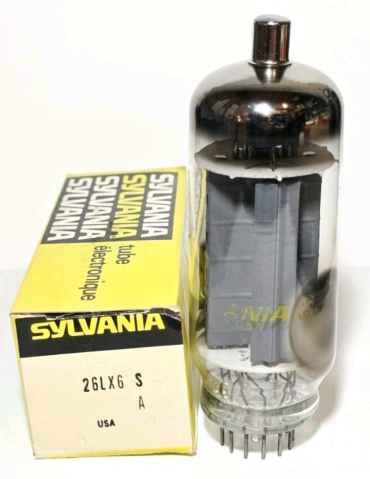 1 Sylvania 26LX6 Vacuum Tube Tested NOS On Calibrated TV -7