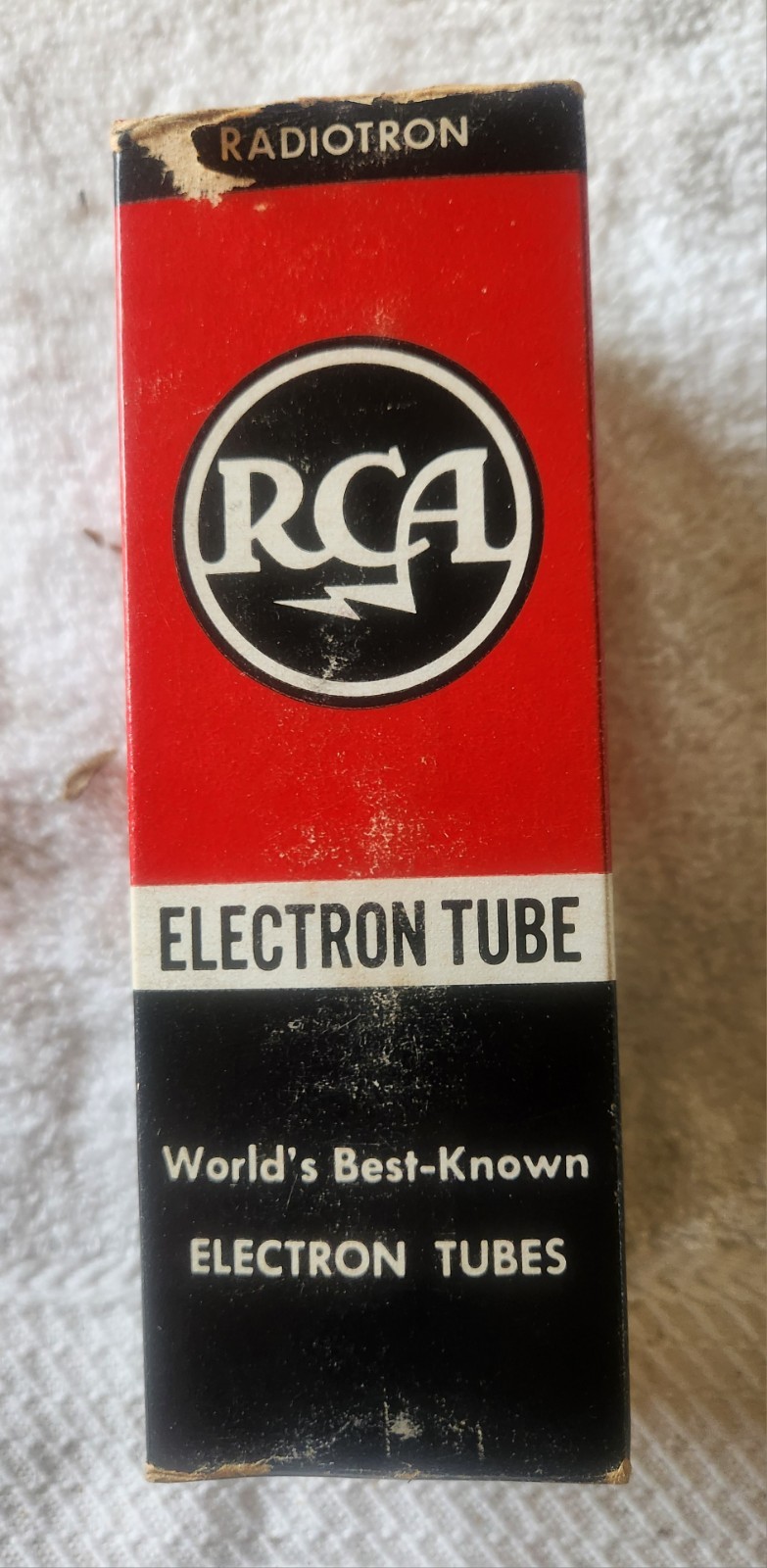 New RCA Electron Glass Tube Model#2A3 Made in Harrison, NJ. USA.