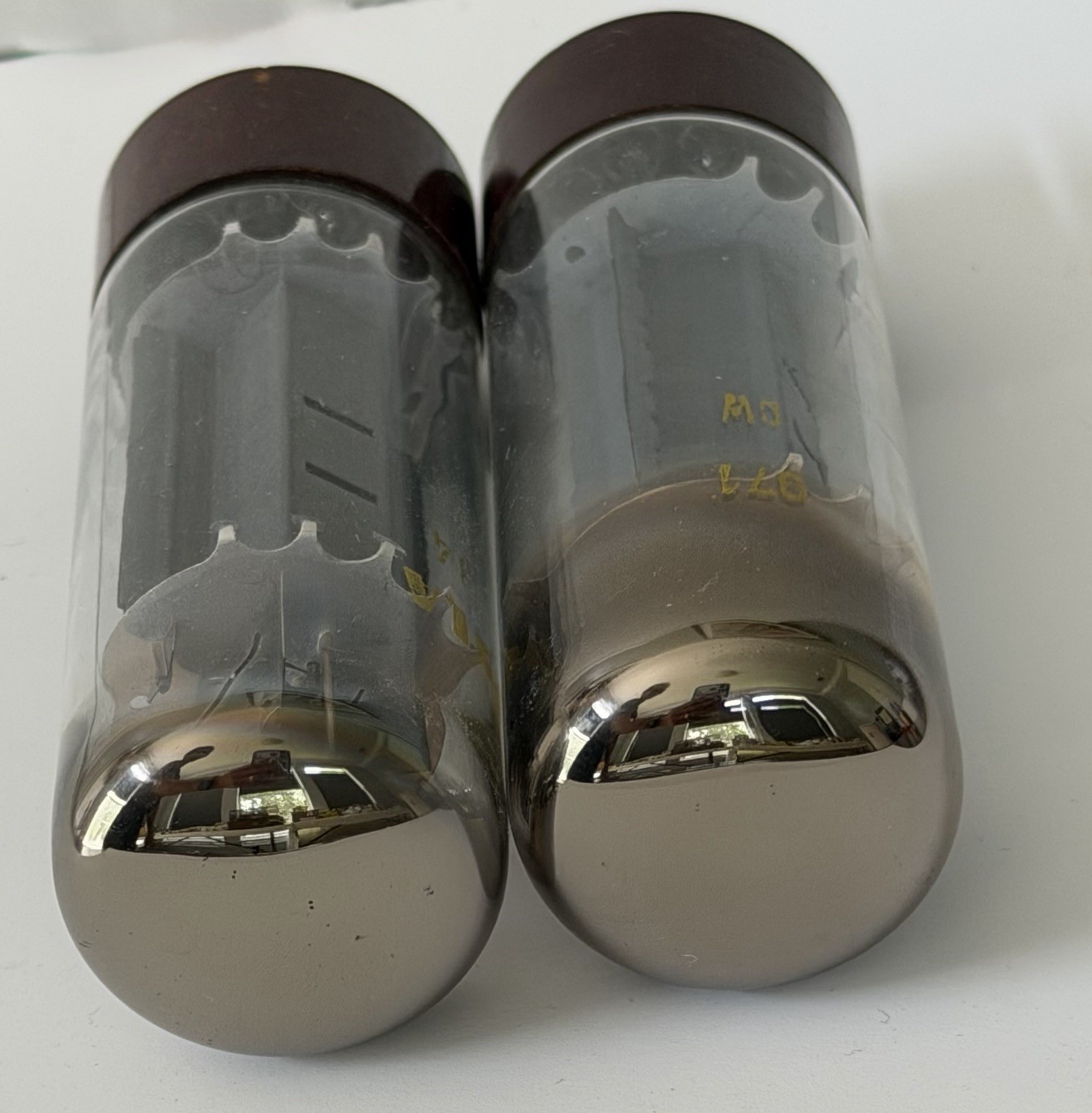 Pair Tesla EL34 6CA7 Tubes Tested Excellent for GM B&K 707 & 606 for Emissions