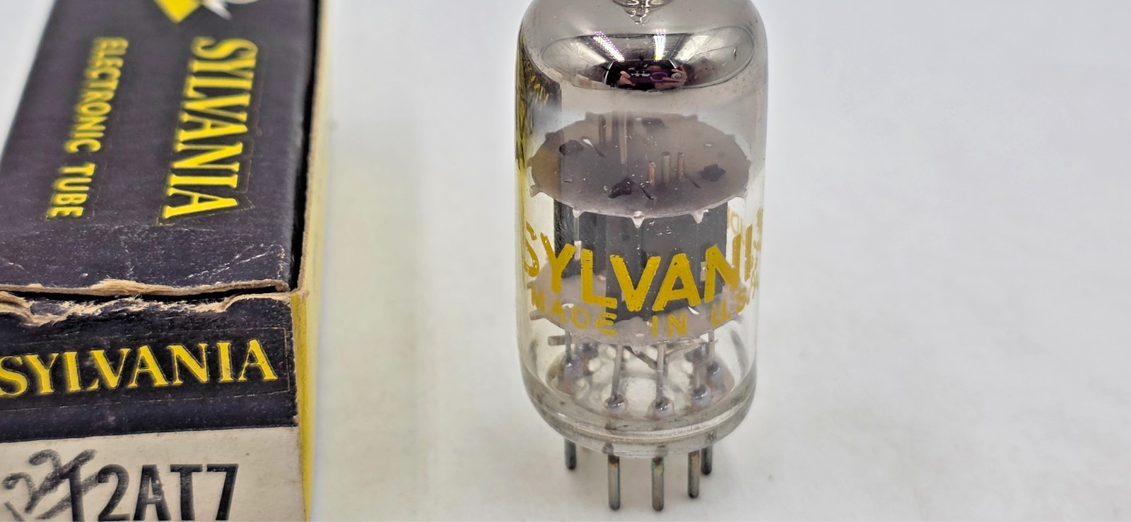 12AT7 / ECC81 Sylvania Balanced Tube (New Old Stock) Test NEW 1YearWarranty 6201