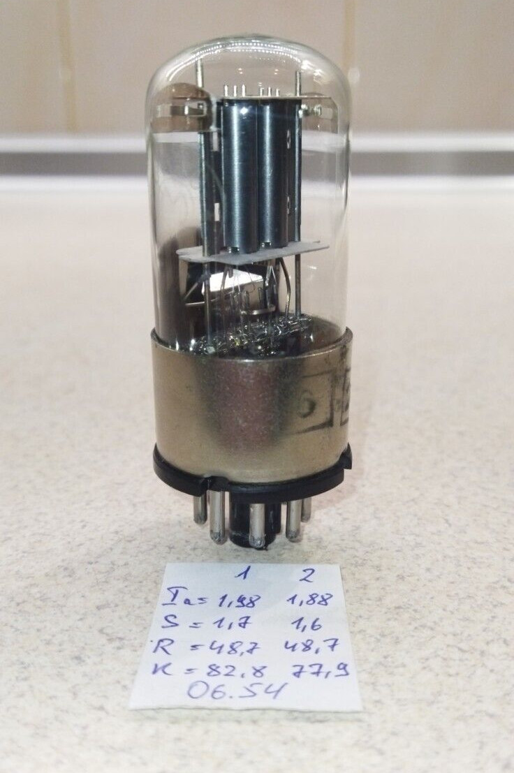 6N9S MELZ Metal Base (6SL7 6Н9С / 1579) Double triode. Tested