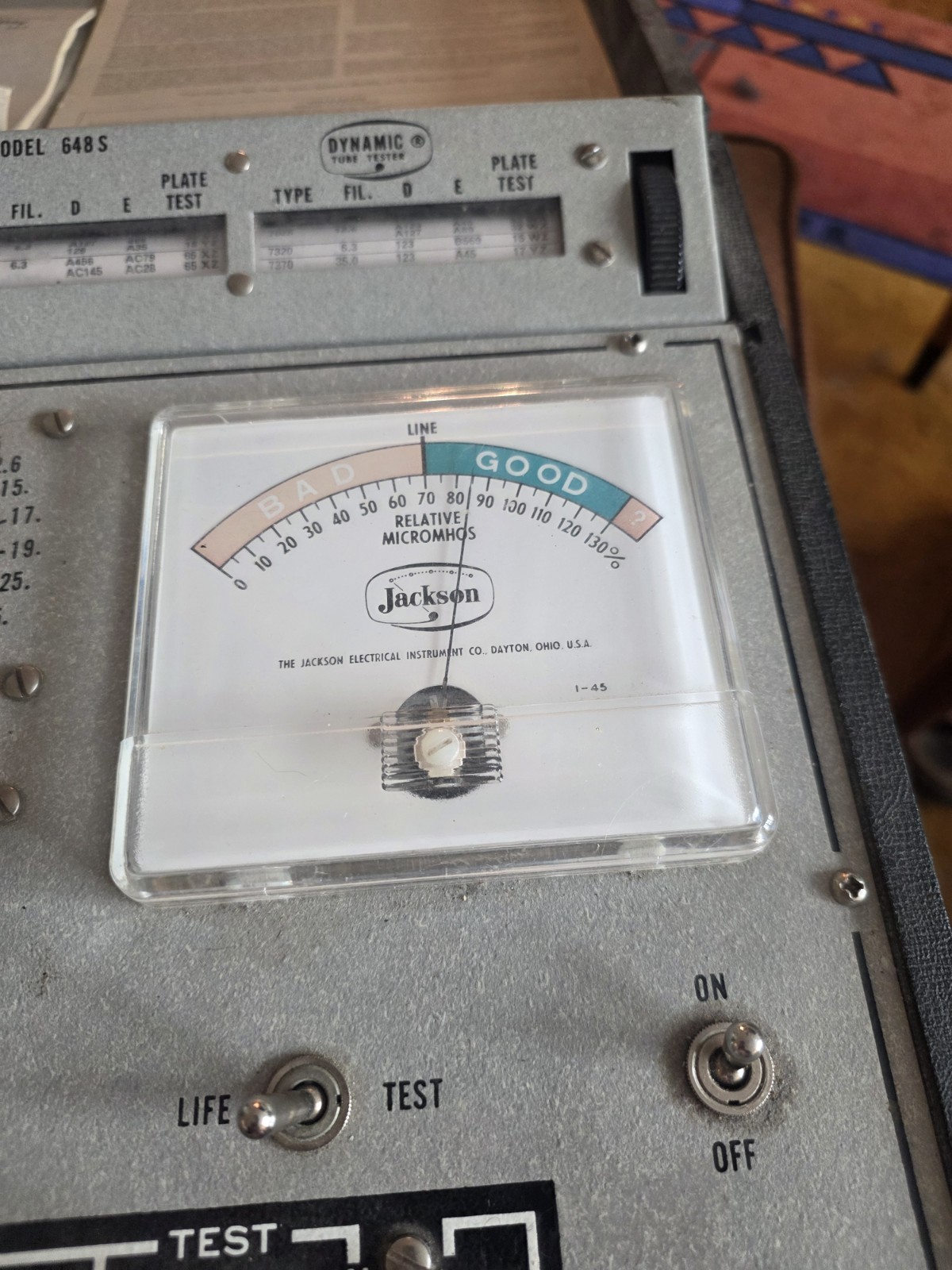 Mullard / Philips 12ax7 Ecc83 i63 tested 1960s