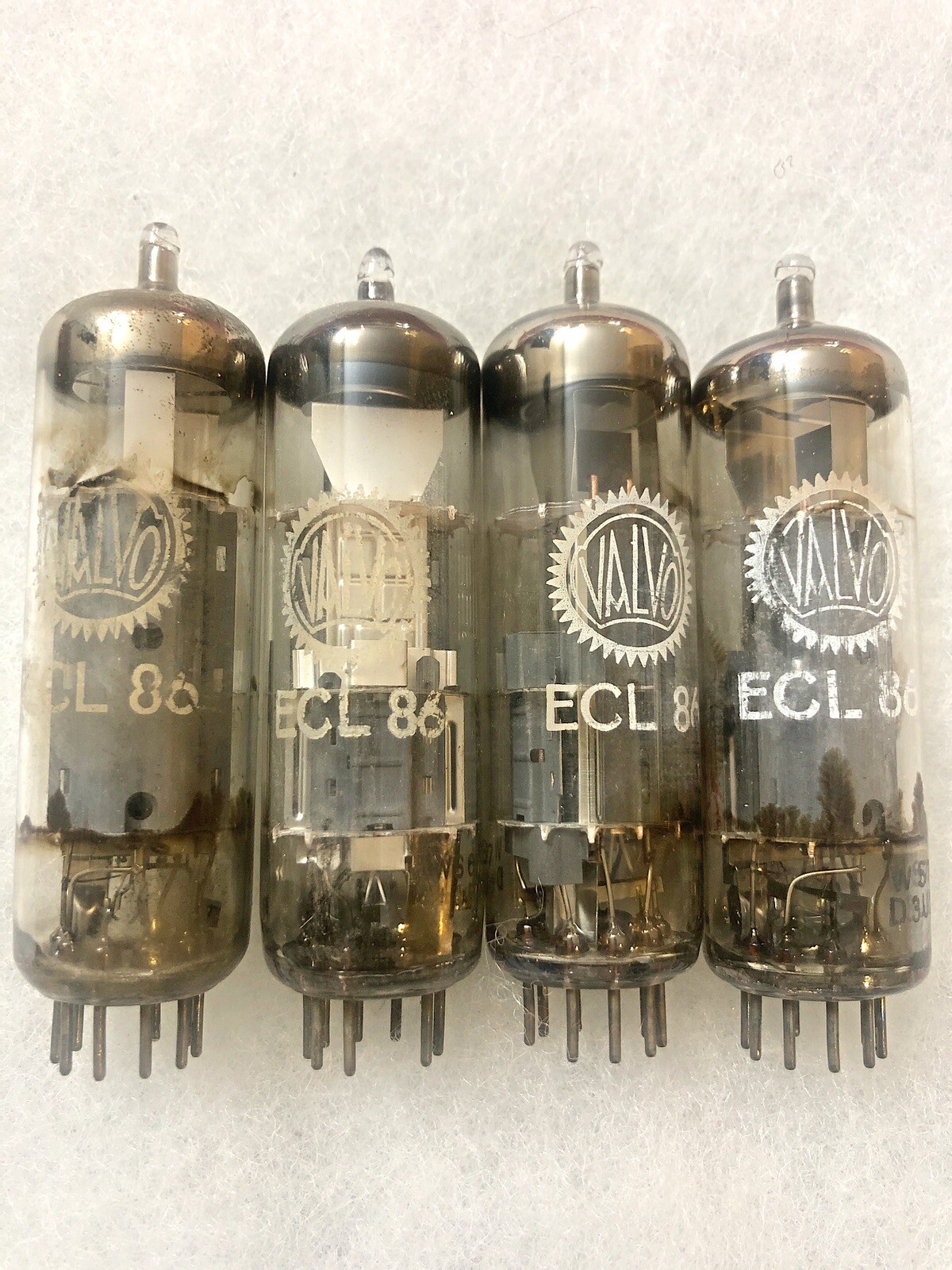 Valvo ECL86 6GW8 Excellent Testing Values Made In Germany Matched Quad