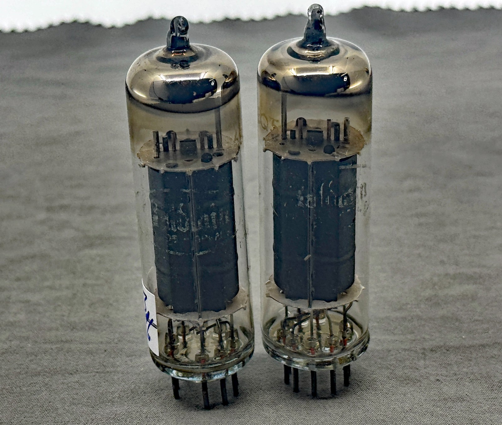 (2) Matsushita Baldwin 6BQ5 EL84 Power Tubes Made in Japan Gray Plates Strong