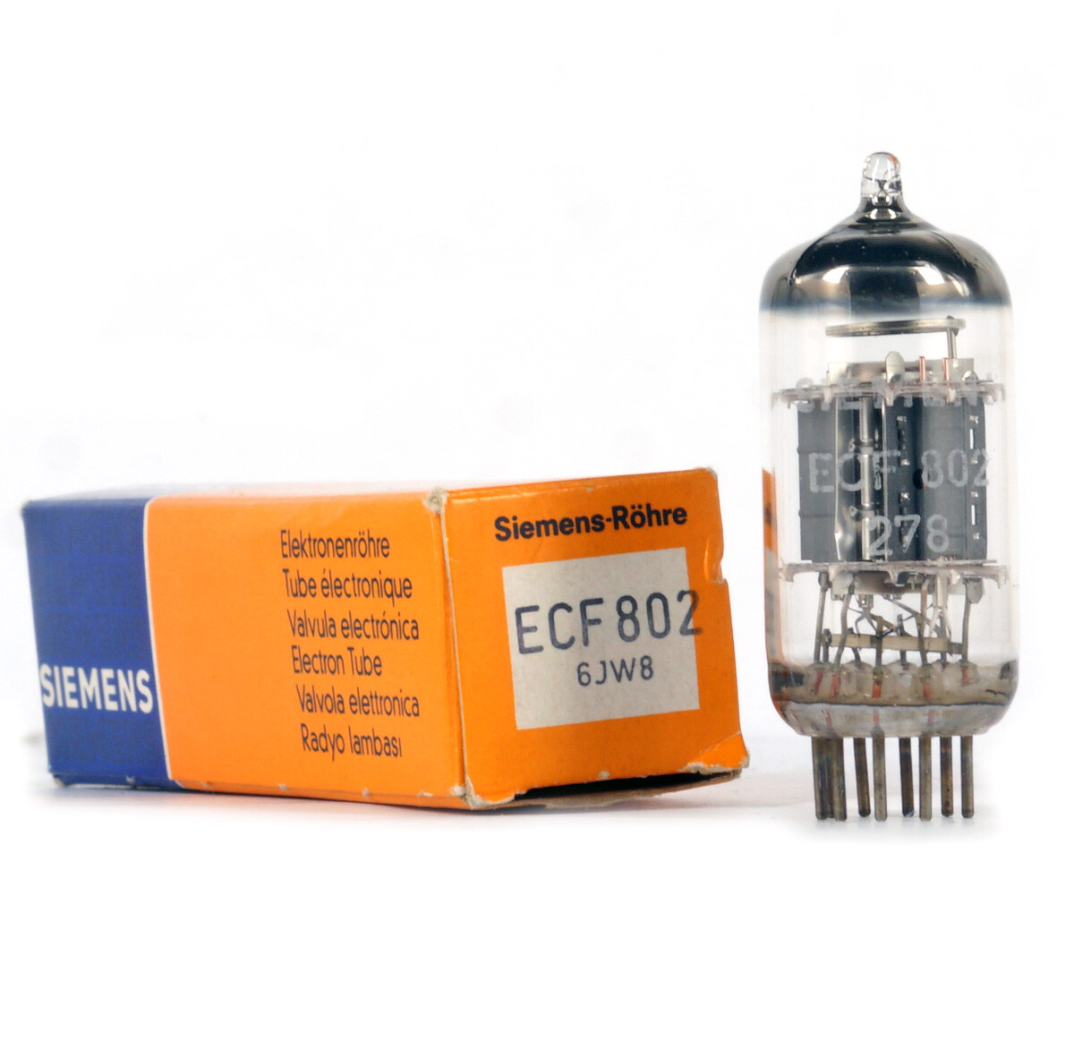 ECF802/6JW8 SIEMENS NOS SERBIA Tube Röhre Lampe TSF Valvola Valvula 真空管 진공관 电子管