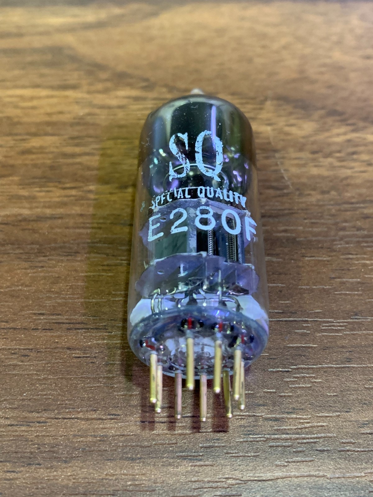 1 x E280F 7722 D3a Label Philips SQ Tube Tripple Mica -Gold pin -Tested Like NOS