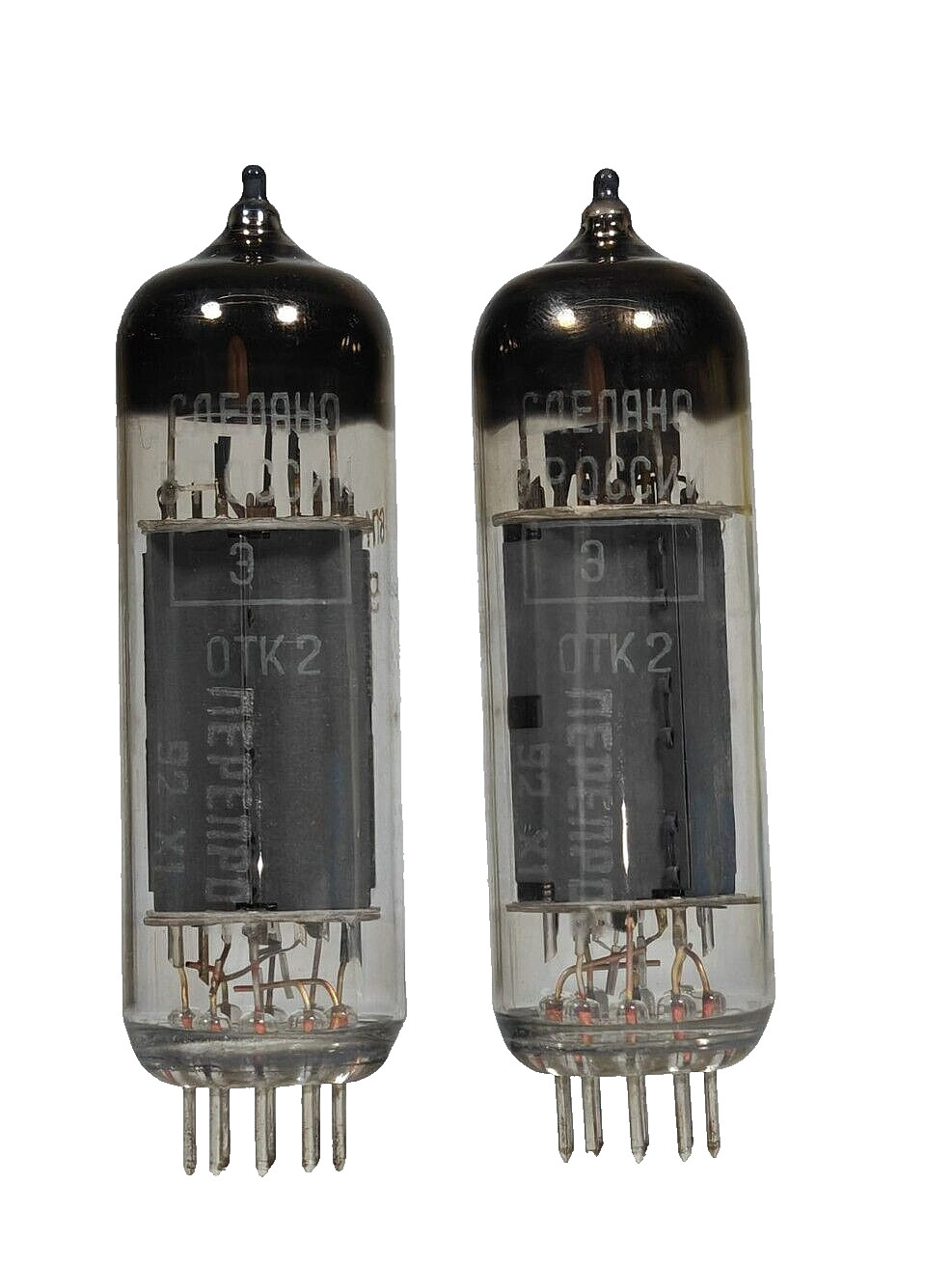 Matched PAIR 6P14P-ER /EL84/7189/ TUBES TESTED WITH ROETEST BY CURVES. NOS/NIB