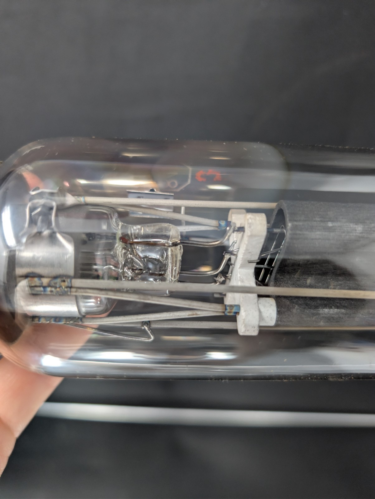 BARELY USED? 7.5″ RCA Radiotron 845 Vacuum Tube VINTAGE Large Tube