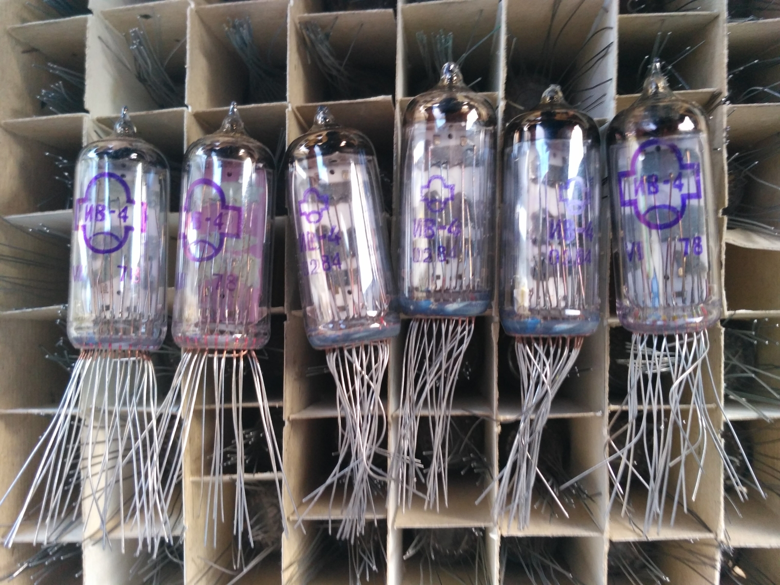 25PCS iv-4 iv-17 ив-4 ив-17 VFD NUMERAL TUBE OTK NEW NOS OK USSR RUSSIAN CLOCK