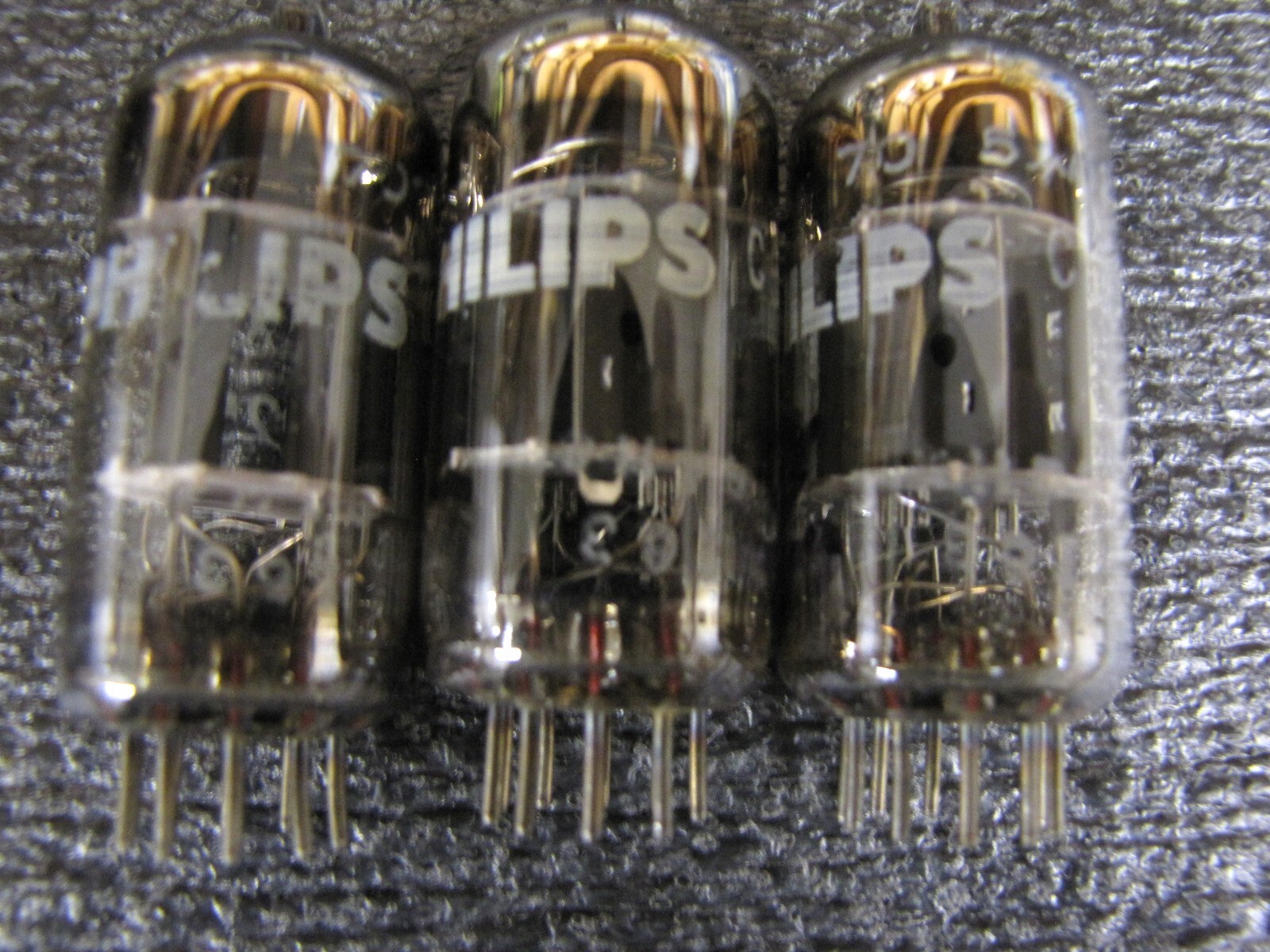 1975 Phillips / Mullard 6CA7 (quad) 7025 /12AX7 (three) MATCH SET !!!!!!