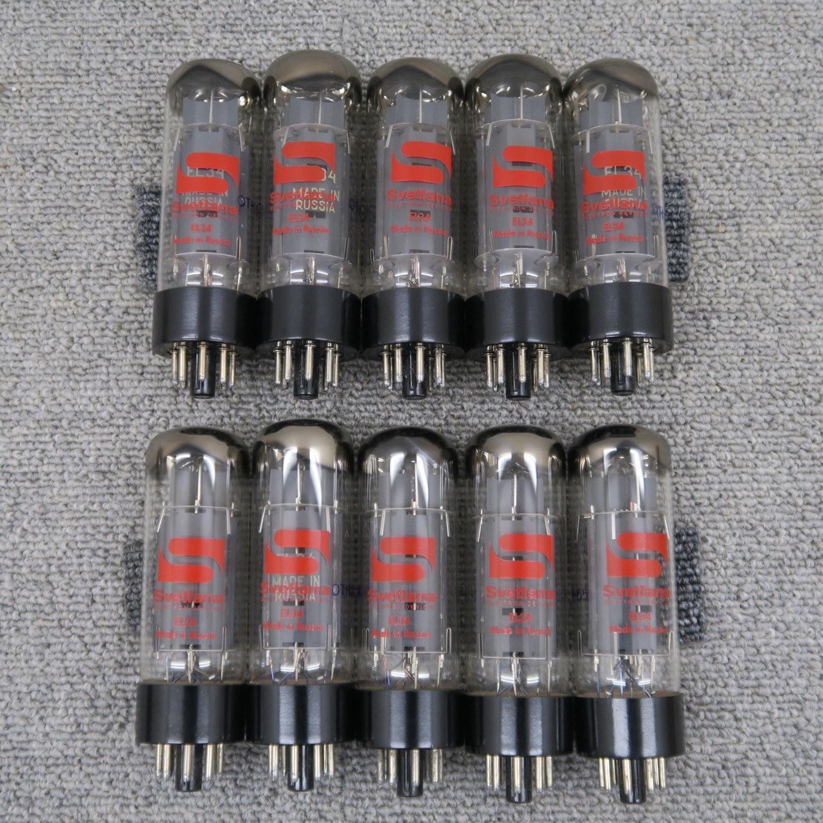 Svetlana EL34 Vacuum Tubes 10pcs Working & Tested JP