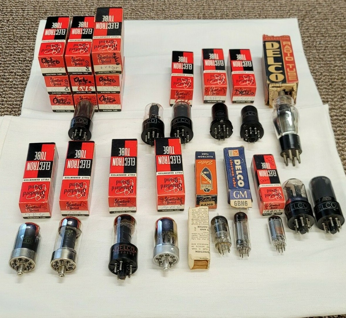 Gm Delco 6v6GT 6k6 6SA7 89 6AN8 7E6 7C5 15B6 Amplifier Vacuum Metal Smoke Tube