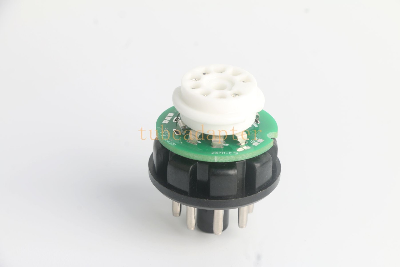 Pair 2pc 6V6 6F6(amp socket) to 6973 tube converter adapter