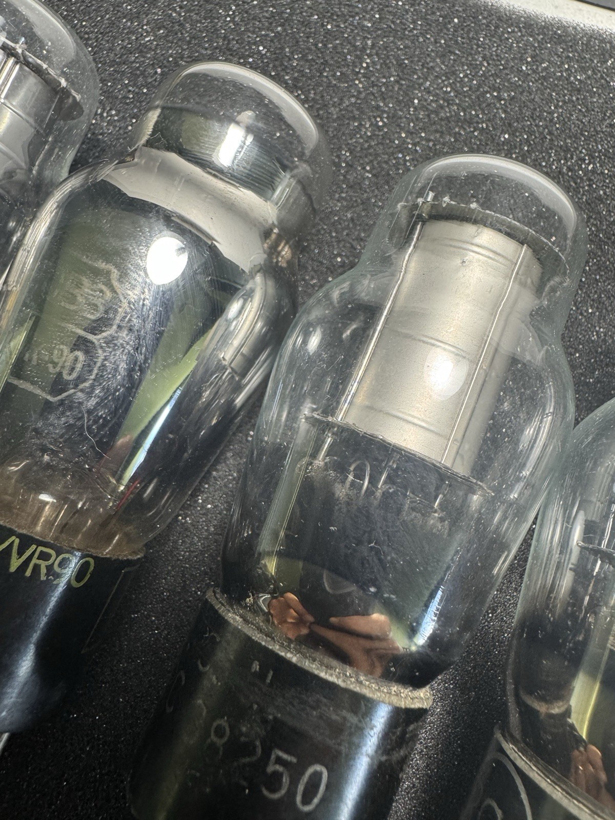 ⚡️ Lot of 6 Vintage Military Vacuum Tubes 0C3 0B3 38250 VT-200 RCA Sylvania ⚡️