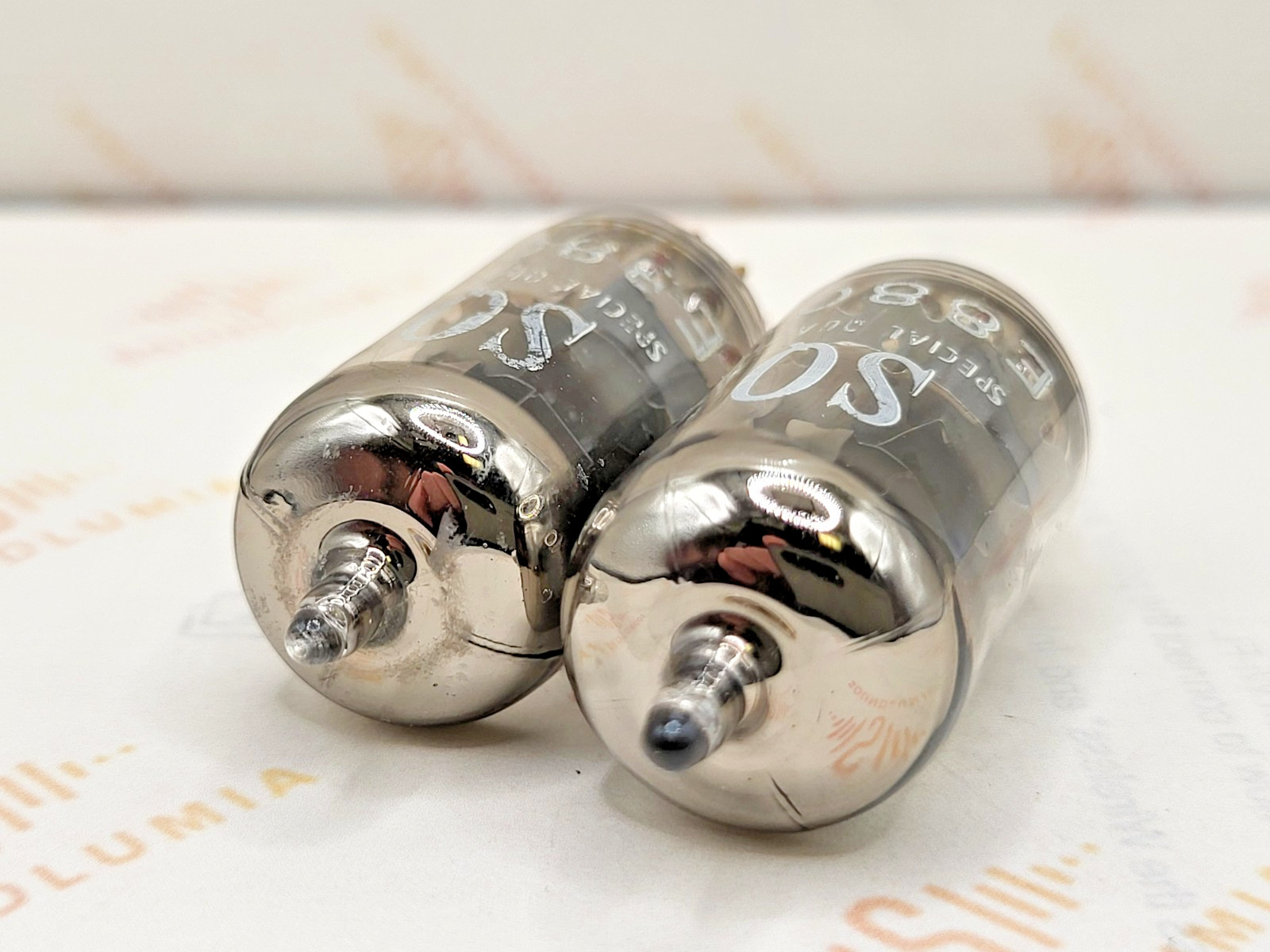 2x Philips E88CC 6922 SQ O-getter Same Code – Heerlen 1968 – Strong