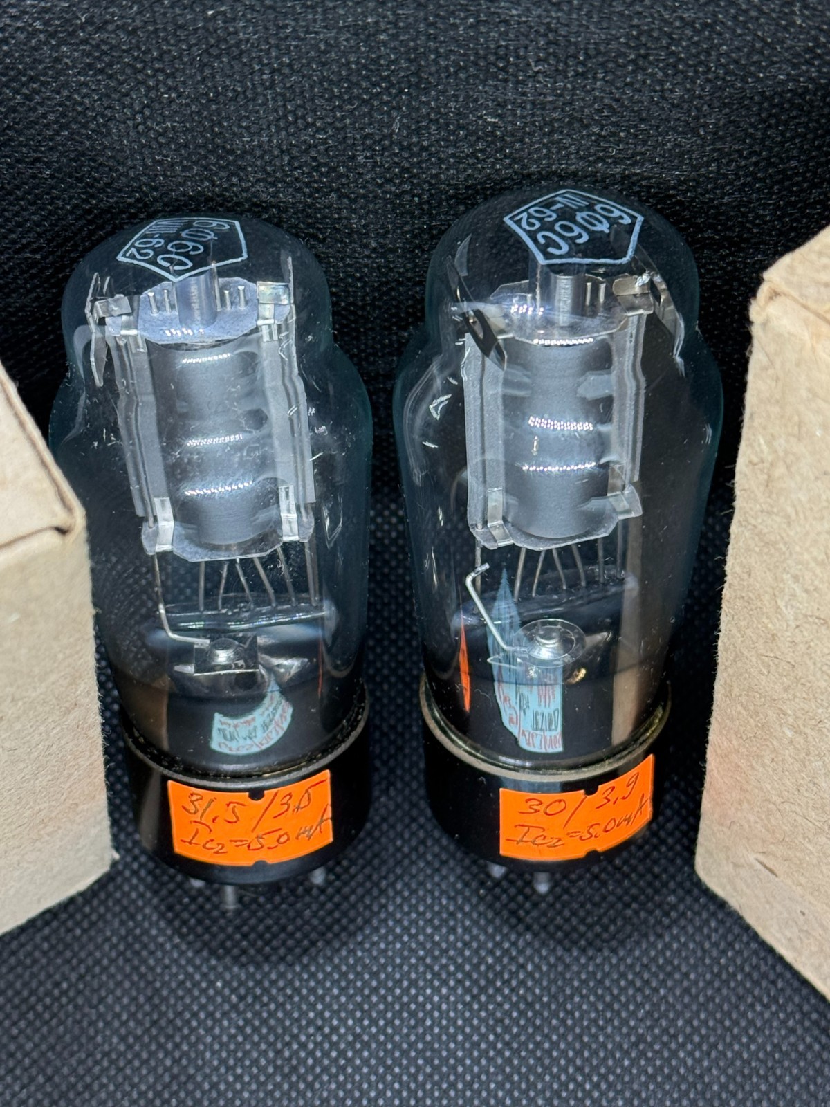 2x VINTAGE 6F6S 6F6G 6F6C 6F6GT KT63 N63 KOBRA (NEW NOS BOXED) MATCHED PAIR #12