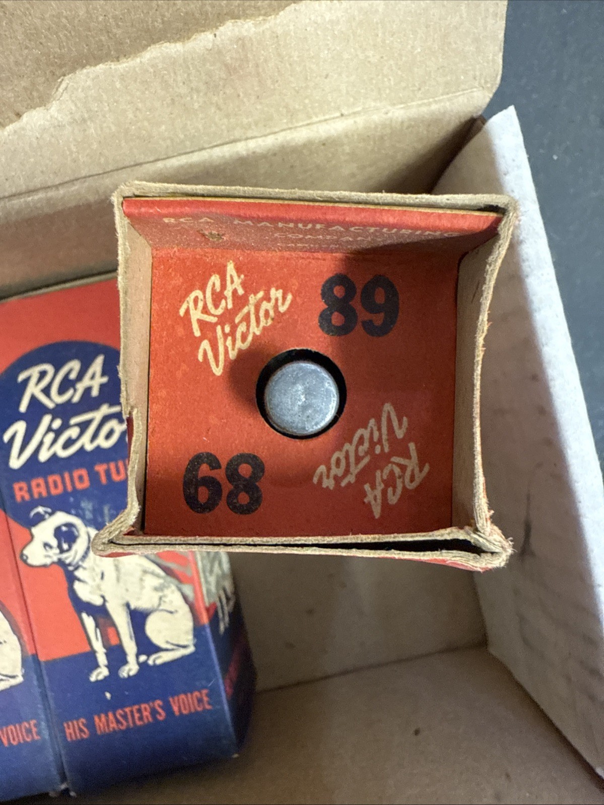 Lot Of 2: RCA Victor Type 89 Tube New Old Stock In Original Box