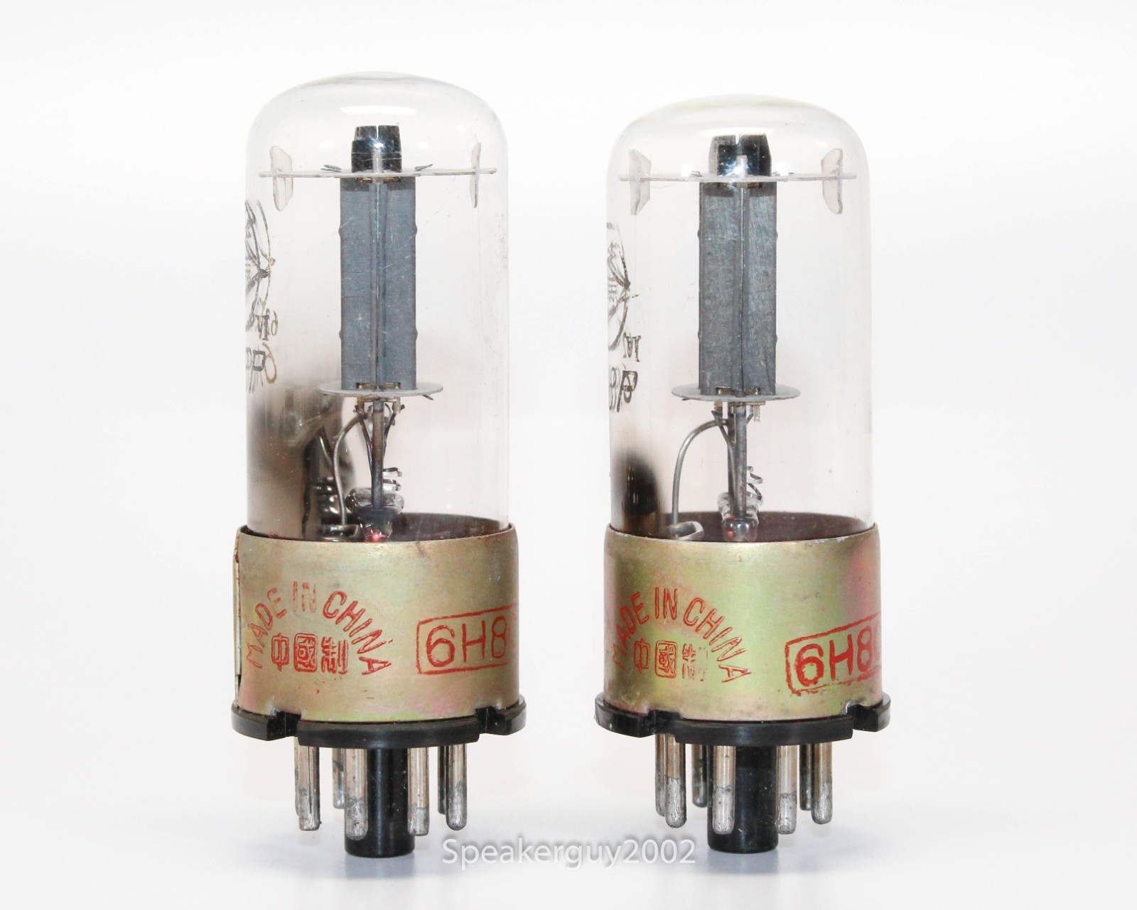 2X Nanking Metal Base 6H8C 6N8P 6SN7 Vacuum Tubes / KT5