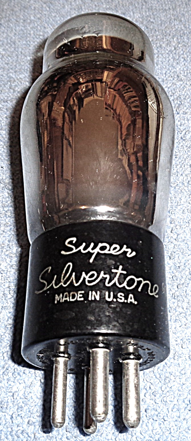 1 Silvertone 01A Vacuum Tube – 1940’s Triode for Vintage AM Radios