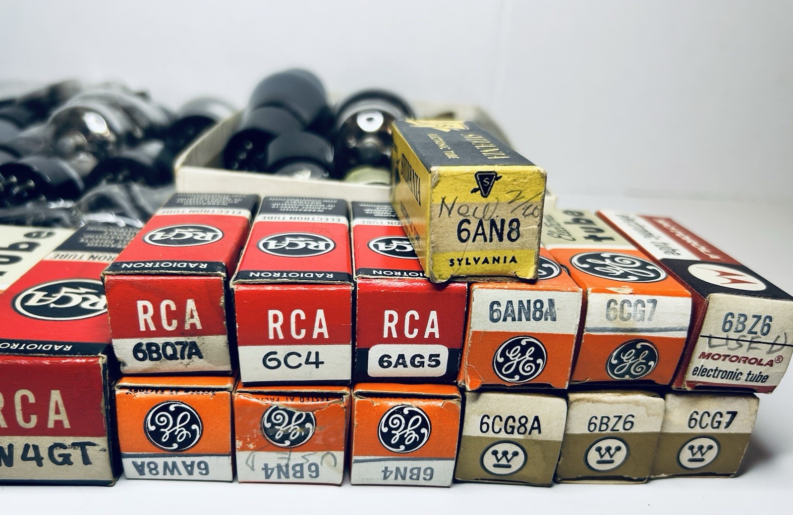 59 NOS NIB USED RCA GE Syl etc.. Audio Triode Radio Tubes