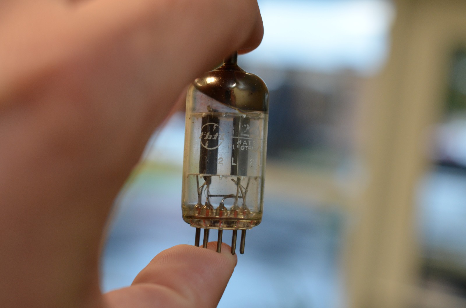 pair of vacuum tubes Mullard and Matsushita 12AX7 ECC83 new old stock NOS