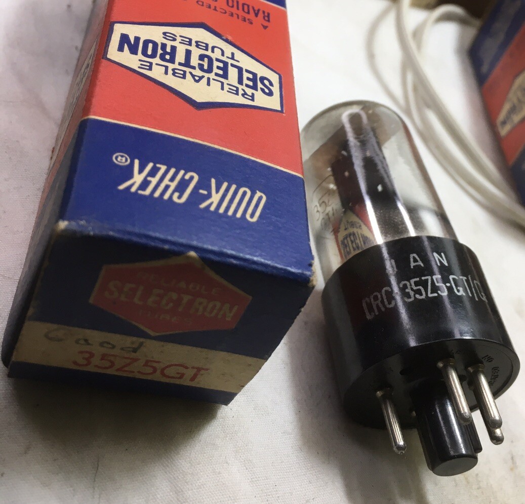 NOB Selectron Tubes 0Z4 12V6GT 35Z5GT Lot of 3